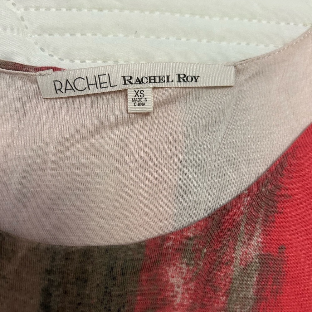 Rachel Roy Red and Gray mini Dress